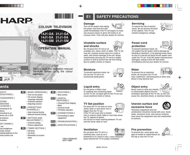 Sharp 14J1-GA User manual Sharp 14J1-GA User manual