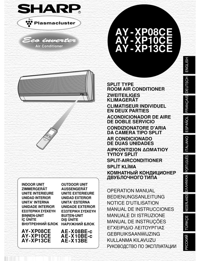 Sharp AY-XP08CE User manual Sharp AY-XP08CE User manual