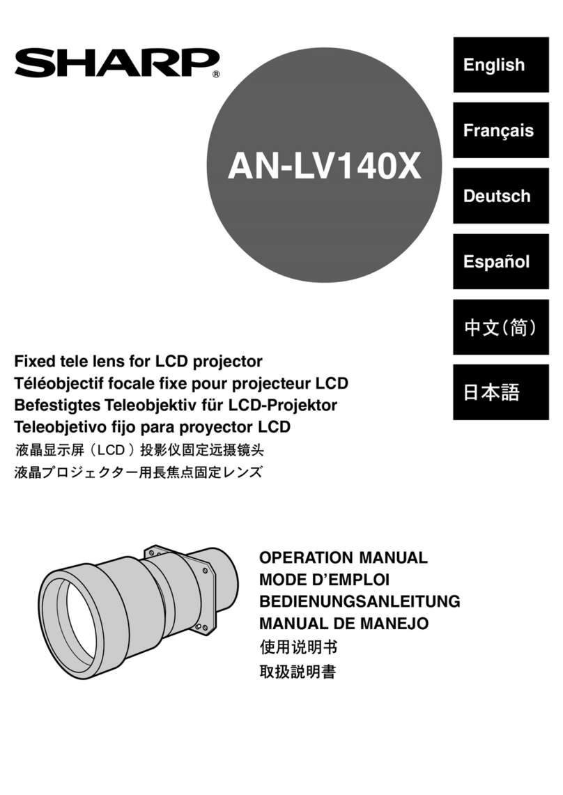 Sharp AN-LV140X Operation manual