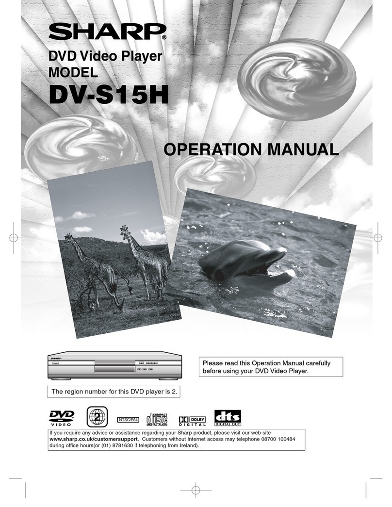 Sharp DV-S15H Operation manual