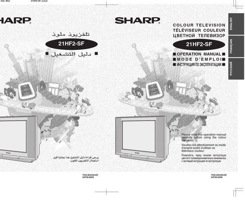 Sharp 21HF2-SF User manual Sharp 21HF2-SF User manual