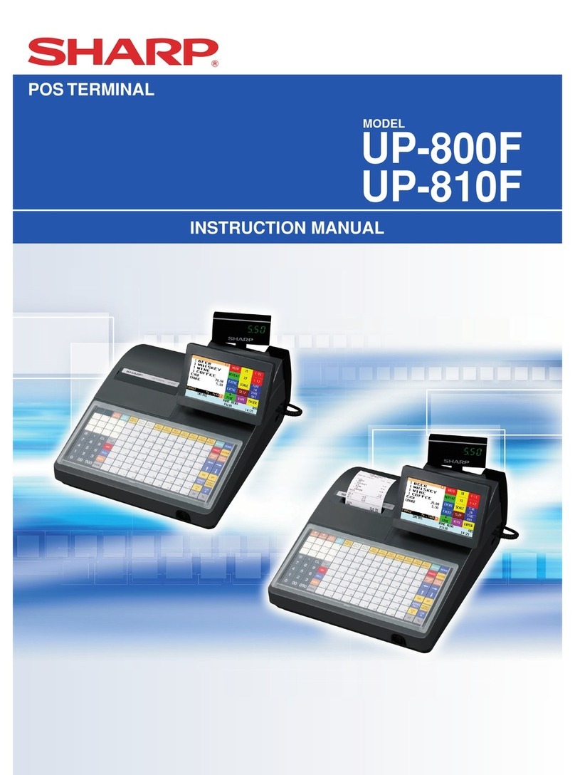 Sharp UP-800F instruction manual