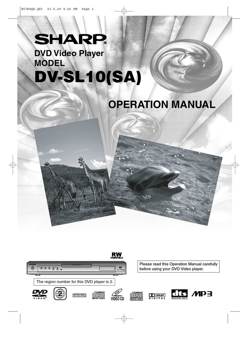 Sharp DV-SL10 User manual Sharp DV-SL10 User manual