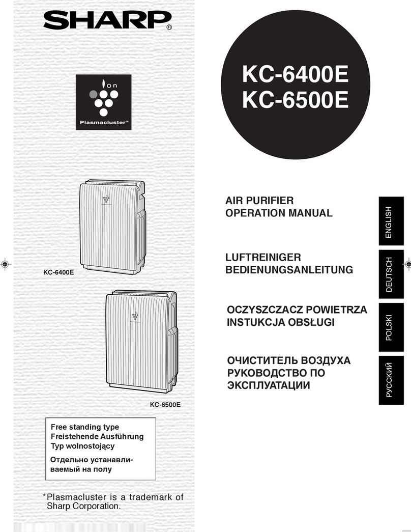 Sharp Plasmacluster KC-6400E User manual