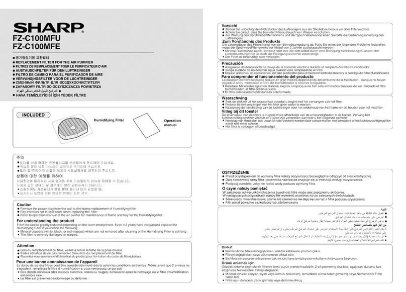 Sharp C100MFE User manual