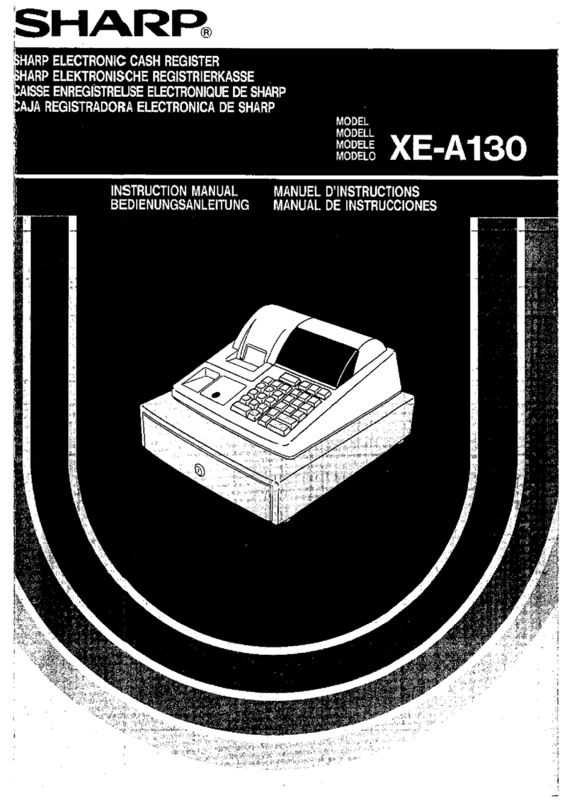 Sharp XE-A130 instruction manual