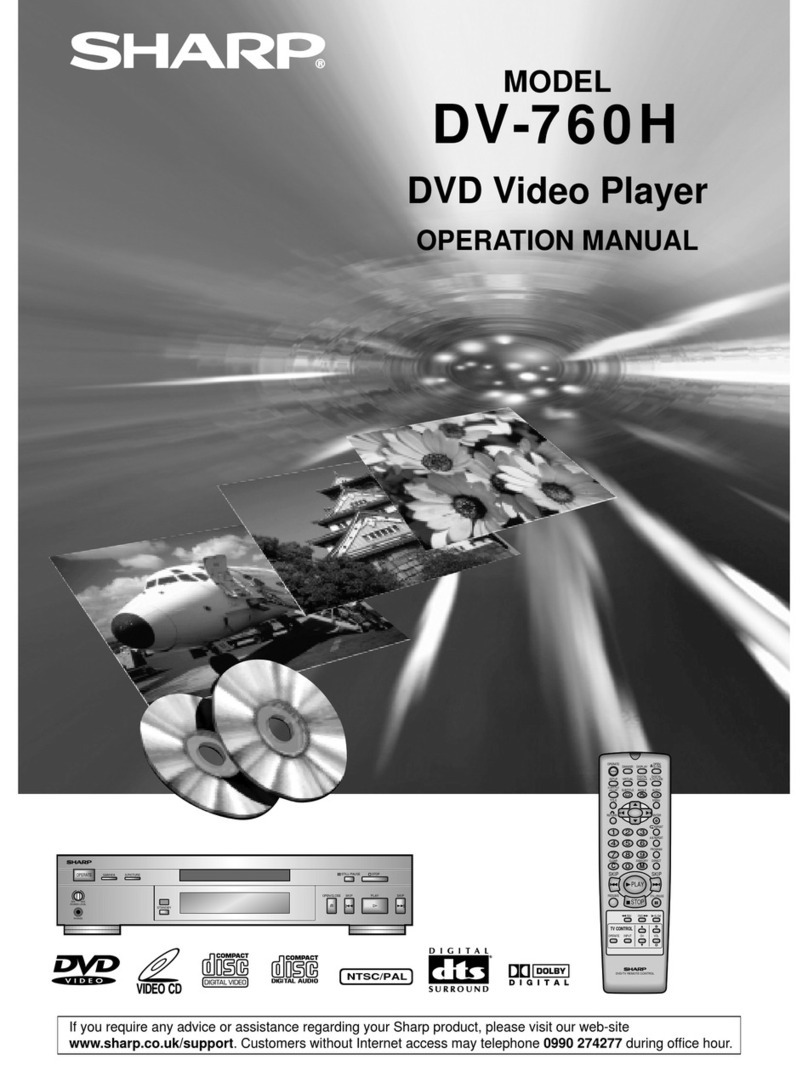 Sharp DV-760H User manual Sharp DV-760H User manual