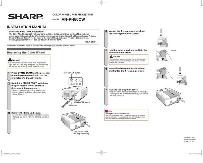 Sharp AN-PH80CW User manual