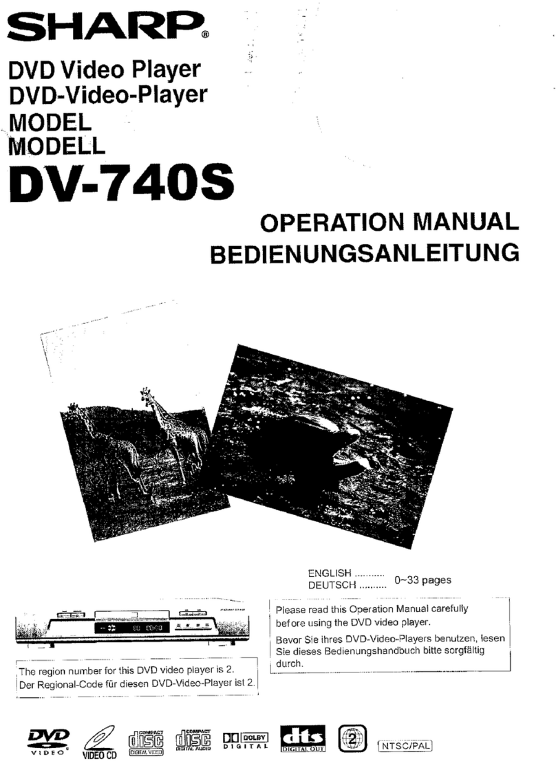 Sharp DV-740S User manual Sharp DV-740S User manual