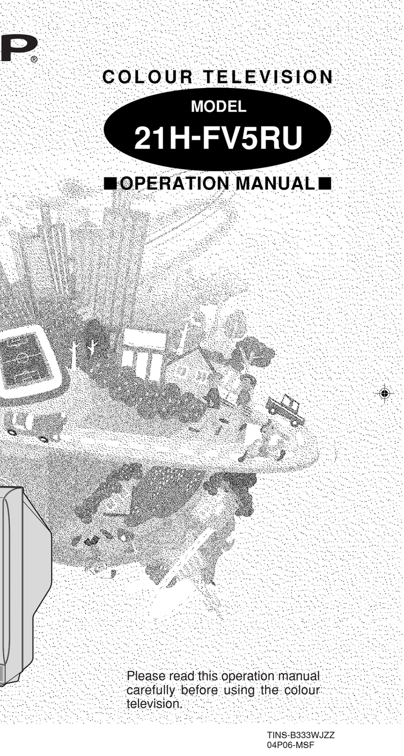 Sharp 21H-FV5RU User manual Sharp 21H-FV5RU User manual
