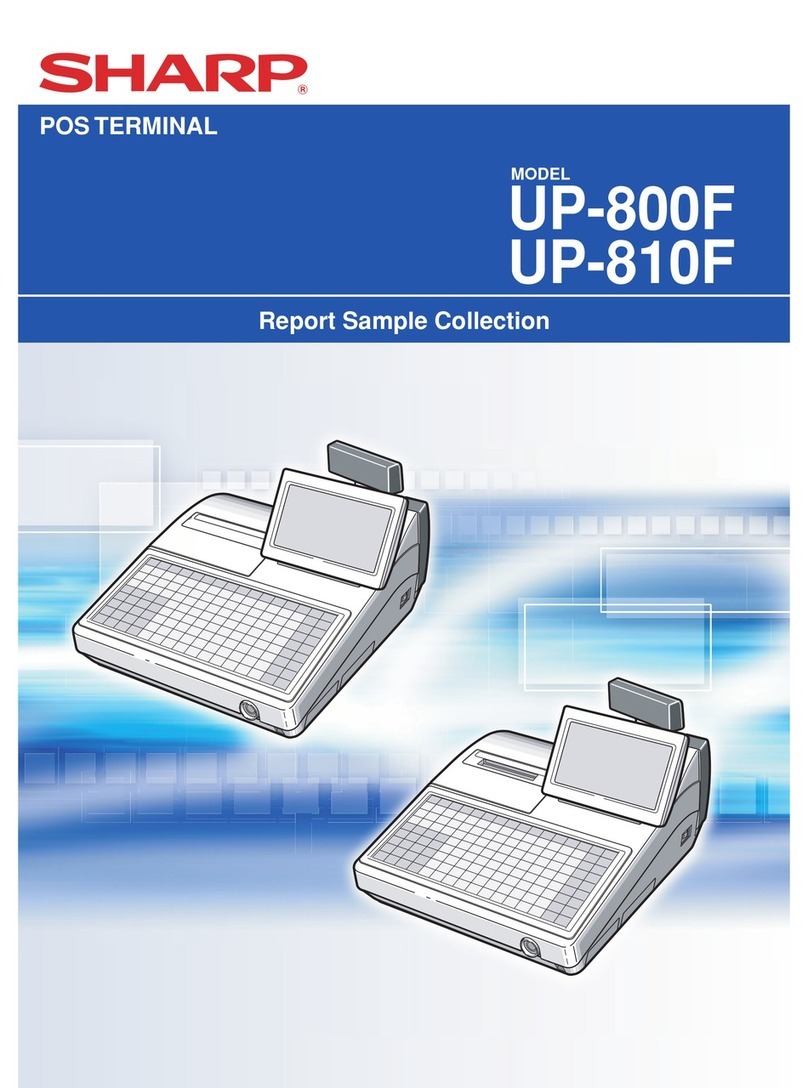 Sharp UP-800F User manual