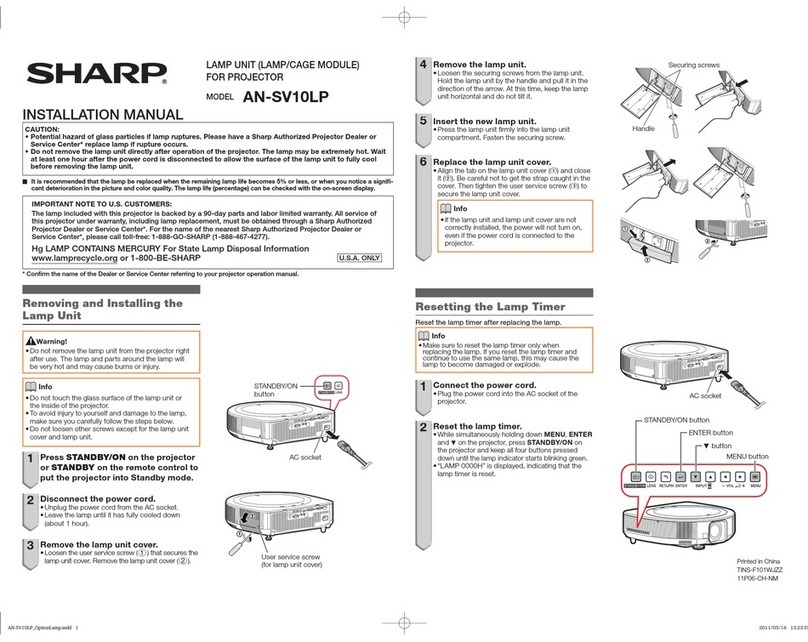 Sharp AN-SV10LP User manual