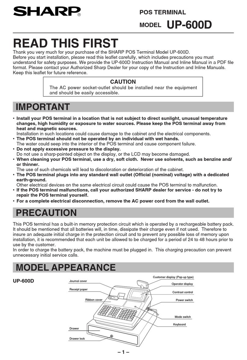 Sharp UP-600D Configuration guide Sharp UP-600D Configuration guide