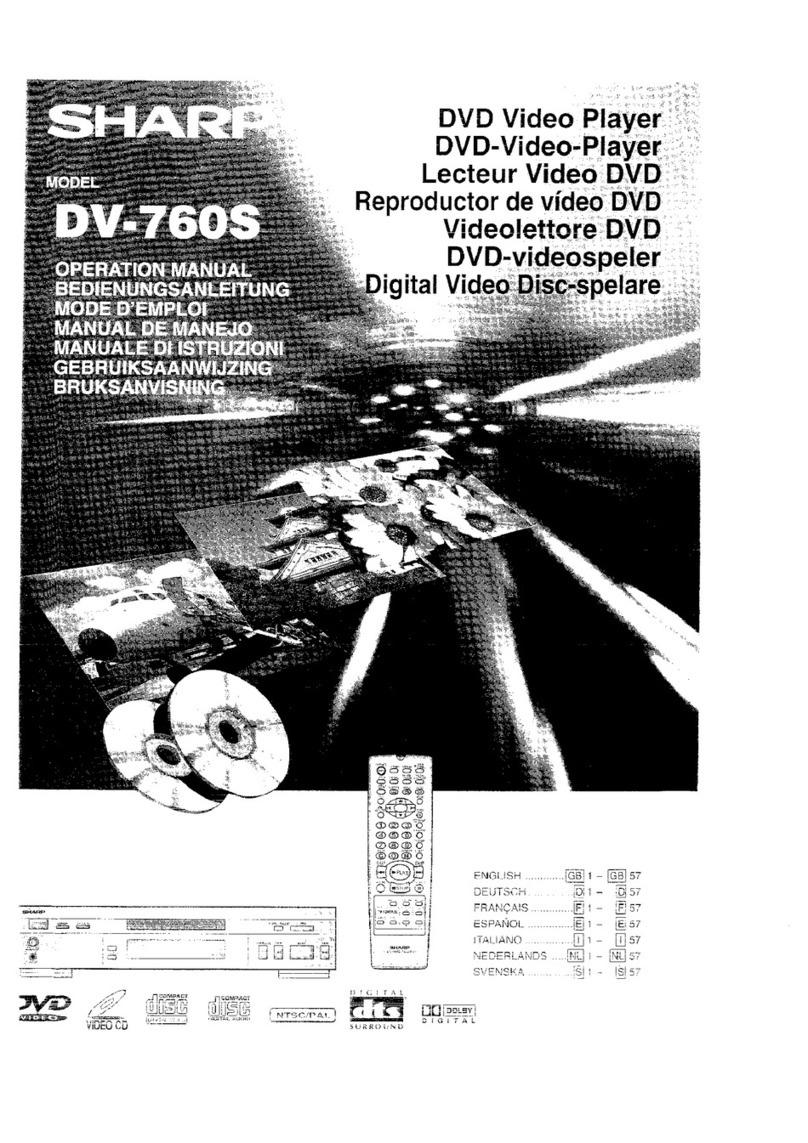 Sharp DV-760S User manual