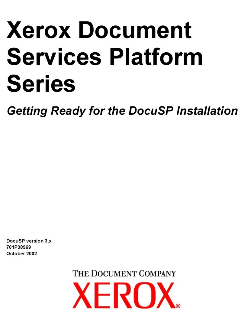 Xerox Document Services Platform Series User manual