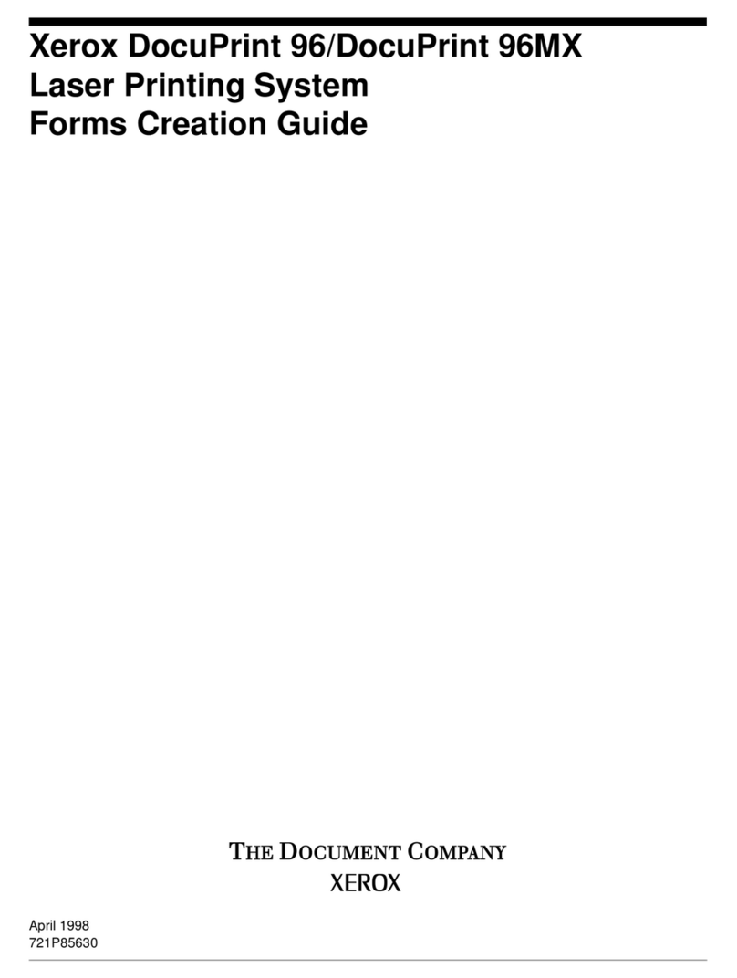 Xerox DocuPrint 96MX User manual