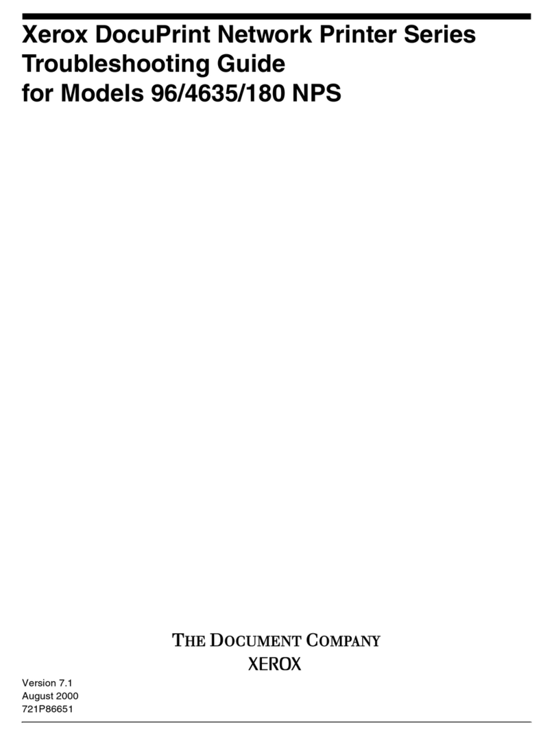 Xerox DocuPrint 180 NPS Series User manual