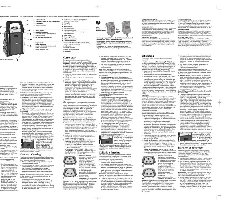 Black & Decker 100UH series Installation instructions