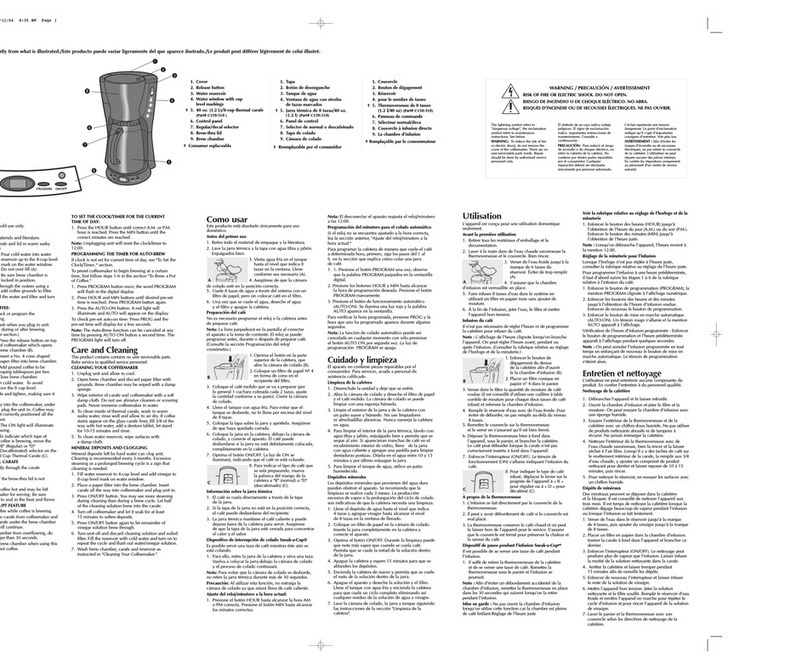 Black & Decker TCM400 series Installation instructions