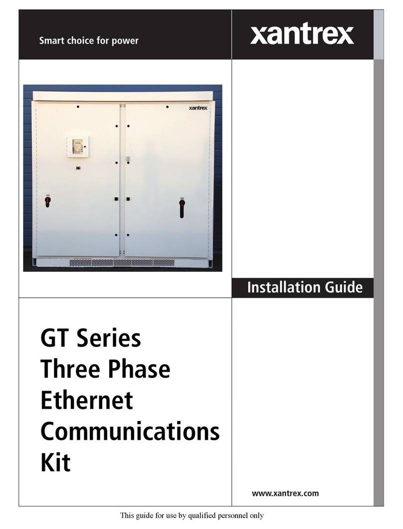 Xantrex GT Series Three Phase Ethernet Communications... installation guide Xantrex GT Series Three Phase Ethernet Communications... installation guide