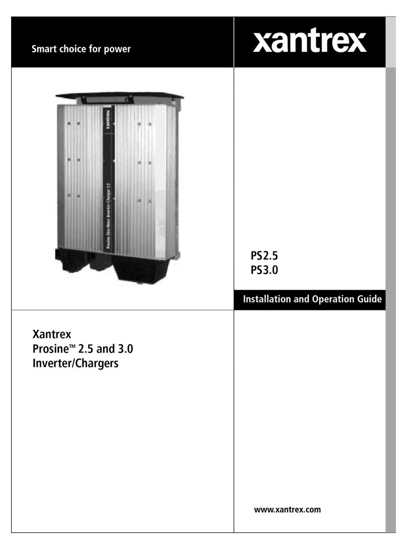Xantrex Prosine PS2.5 and Installation and operation guide Xantrex Prosine PS2.5 and Installation and operation guide