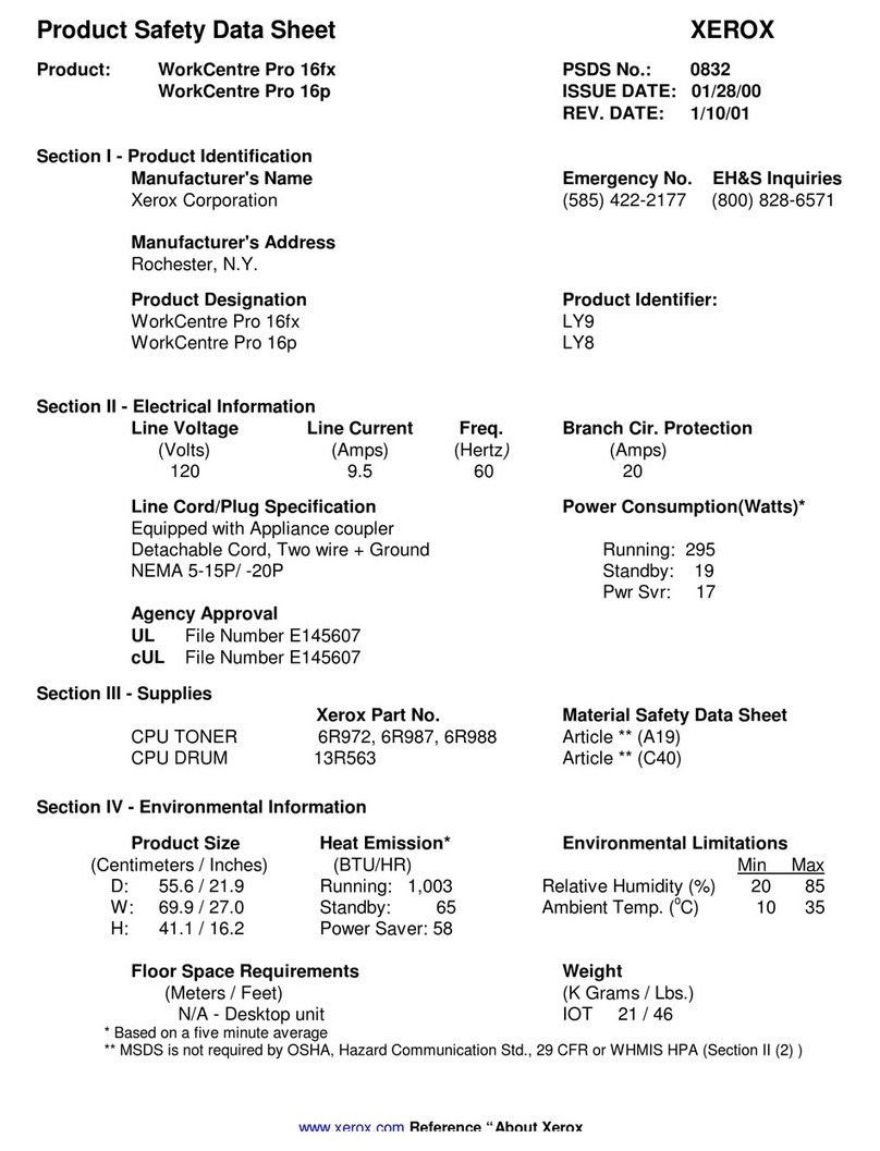 Xerox WorkCentre Pro 16FX Instruction Manual