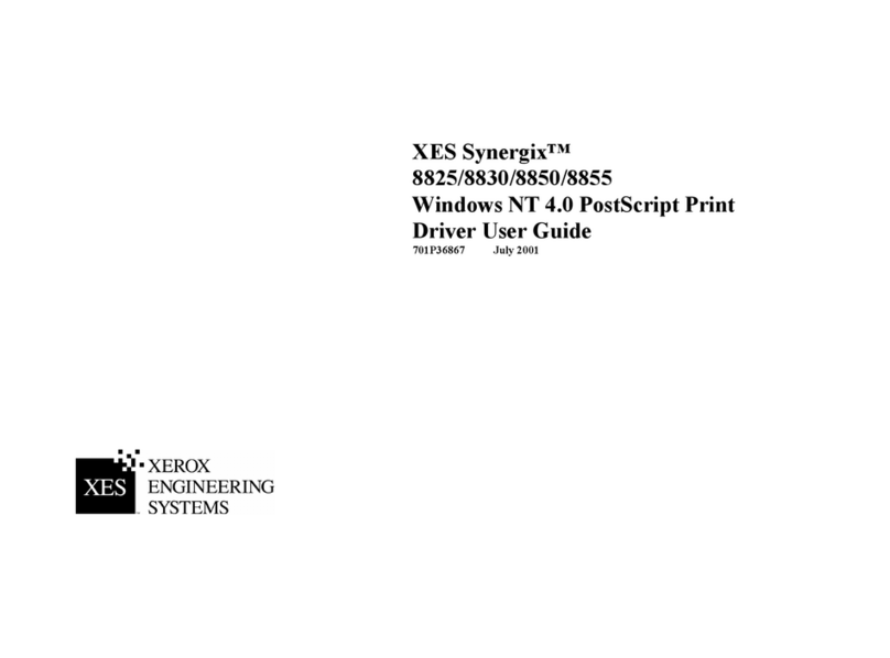 Xerox Synergix 8825 Quick start guide Xerox Synergix 8825 Quick start guide