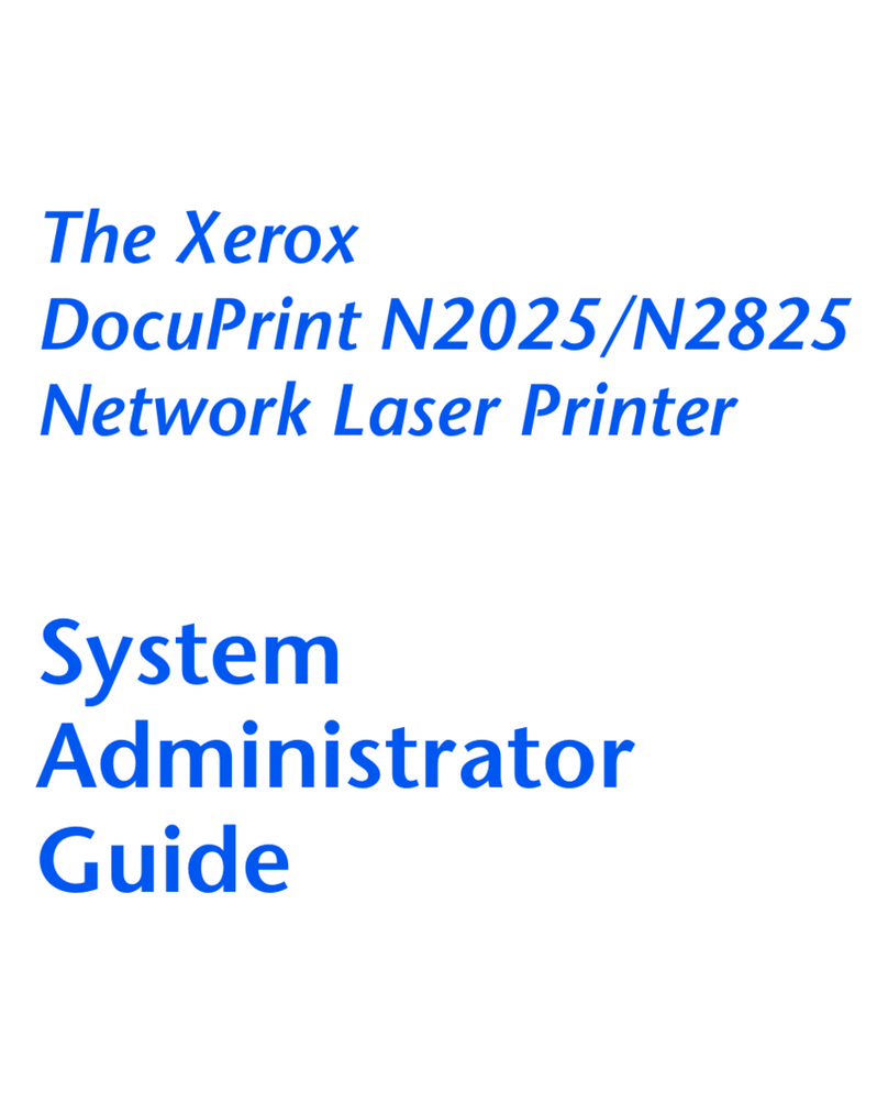 Xerox DocuPrint N2025 Service manual