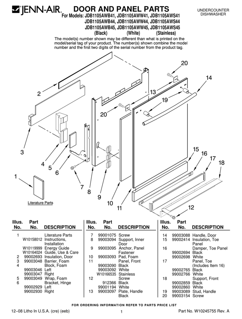 Jenn-Air JDB1105AWB41 User manual