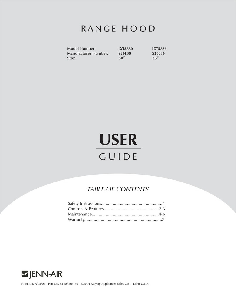Jenn-Air JXT5830 User manual