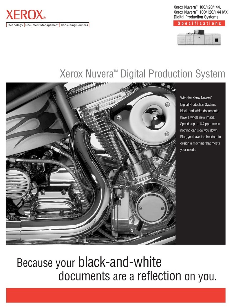 Xerox Nuvera 100 Specifications