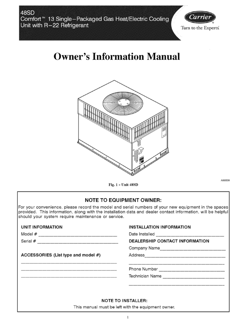 Carrier 48SD Instruction Manual