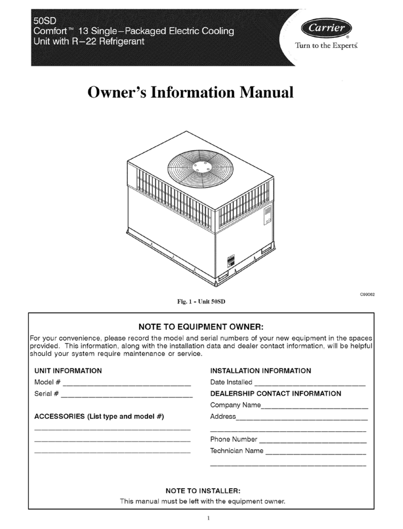 Carrier 50SD Instruction Manual