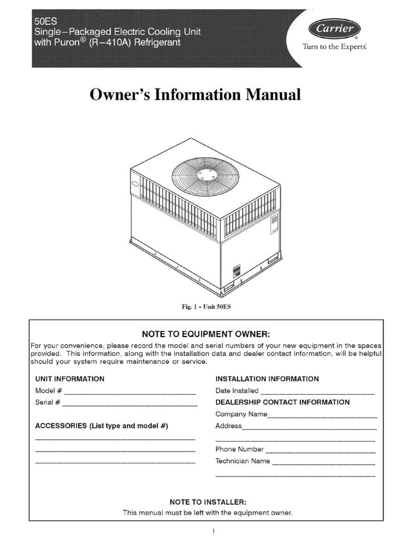 Carrier 50ES Series Instruction Manual
