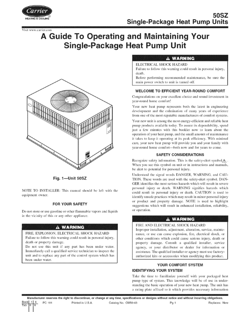 Carrier 50SZ Series manual