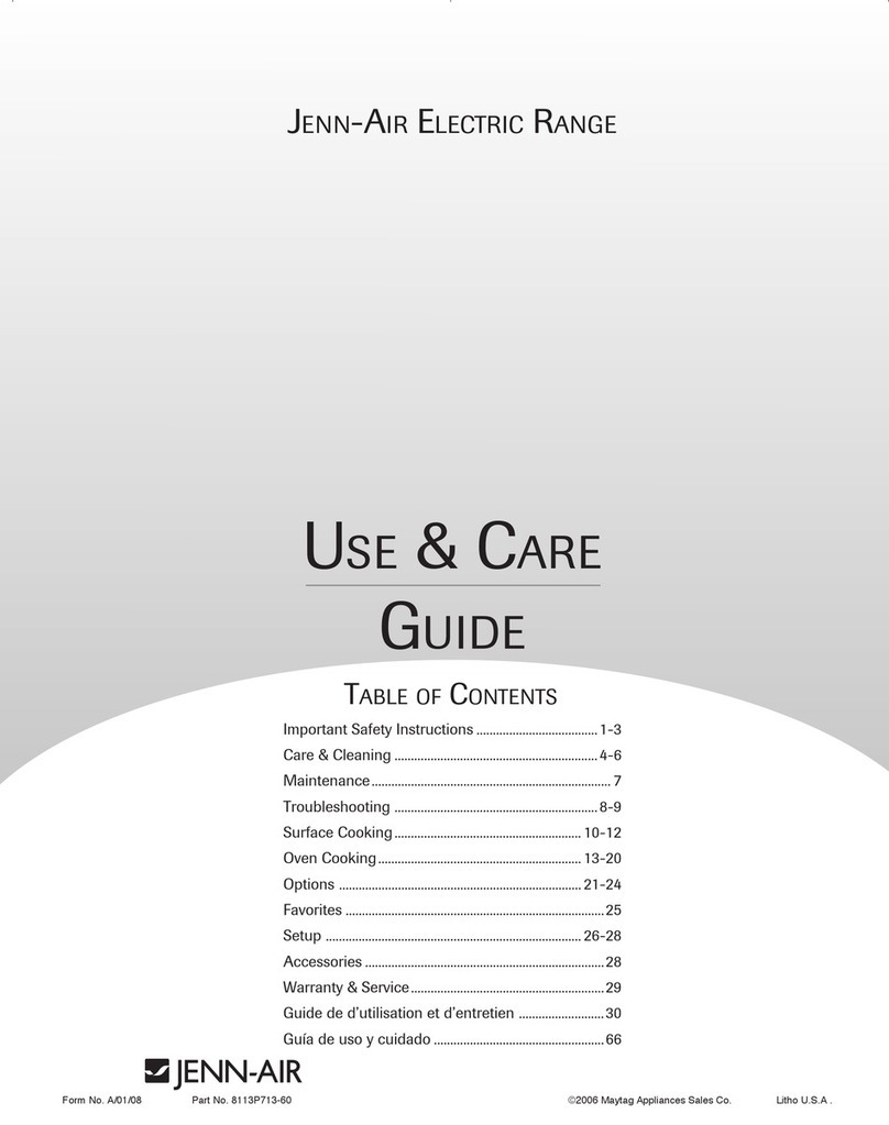Jenn-Air JER8885RAB User manual