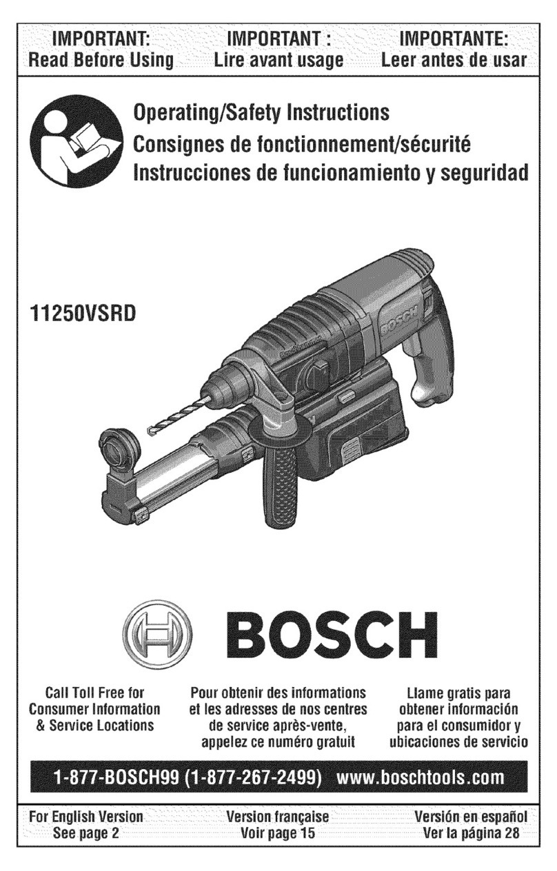 Bosch 11250VSRD operating instructions