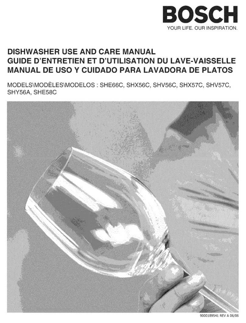 Bosch SHE66C User manual
