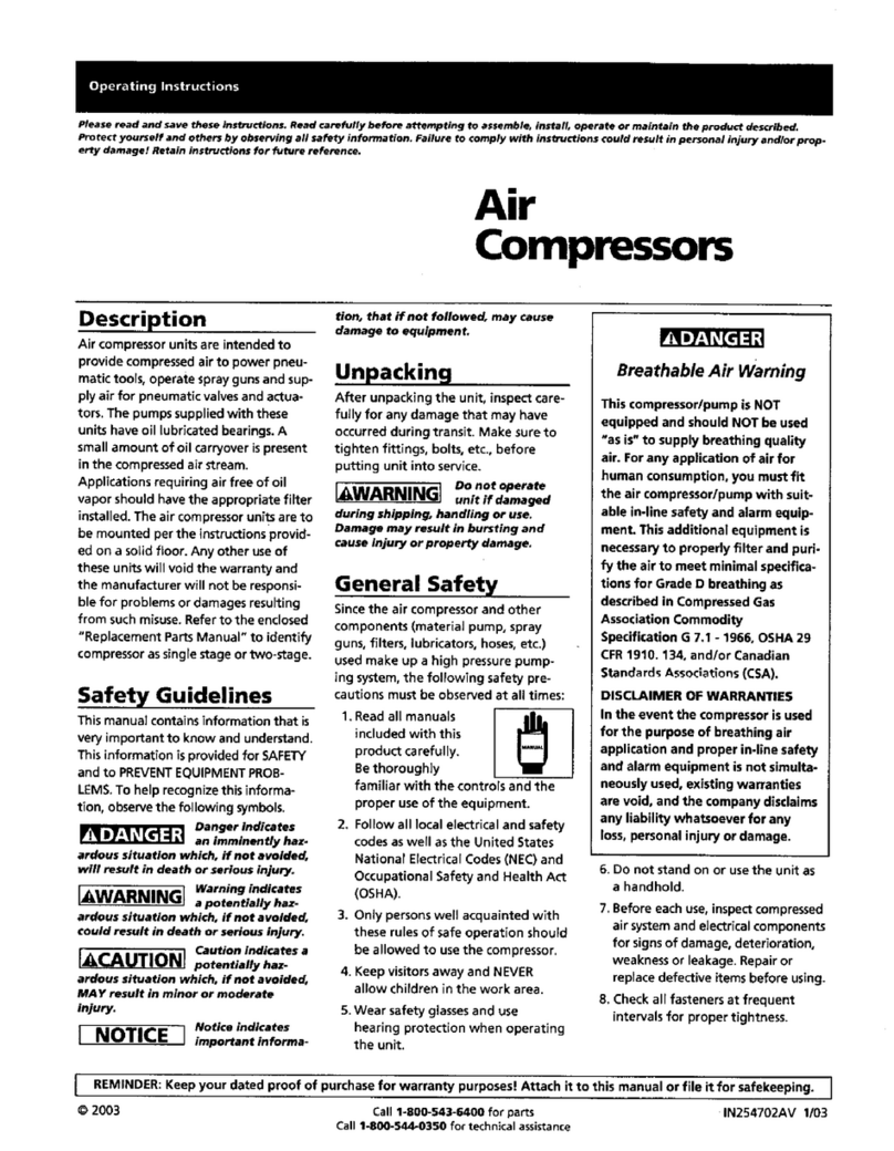 Campbell Hausfeld DP4615 User manual