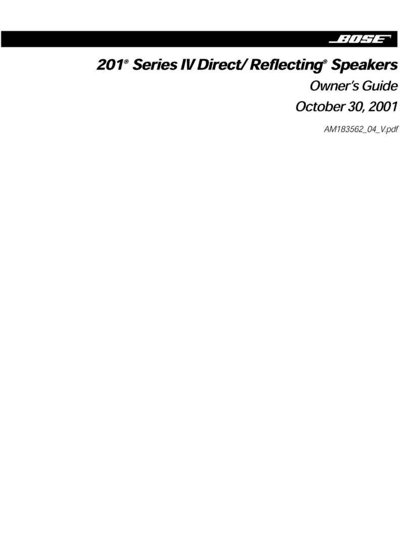 Bose 201 Series IV User manual