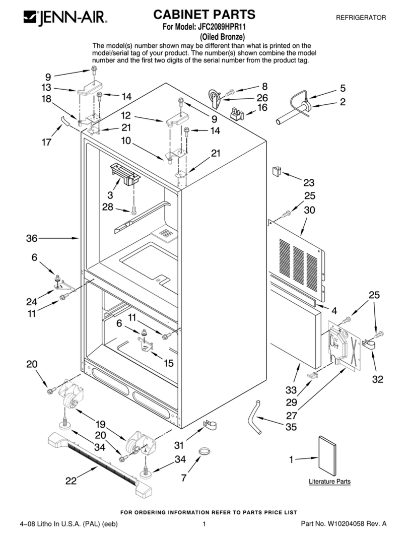 Jenn-Air JFC2089HPR11 User manual