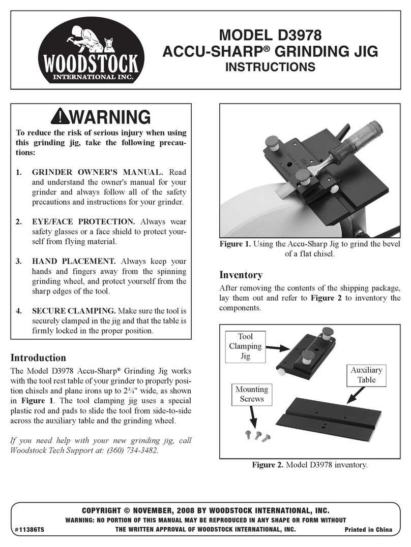 Woodstock ACCU-SHARP D3978 instructions