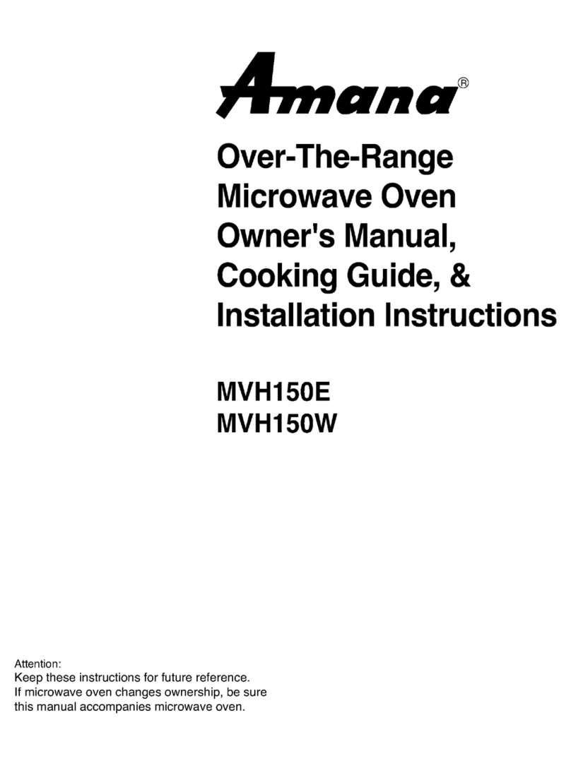 Amana MVH150E User manual
