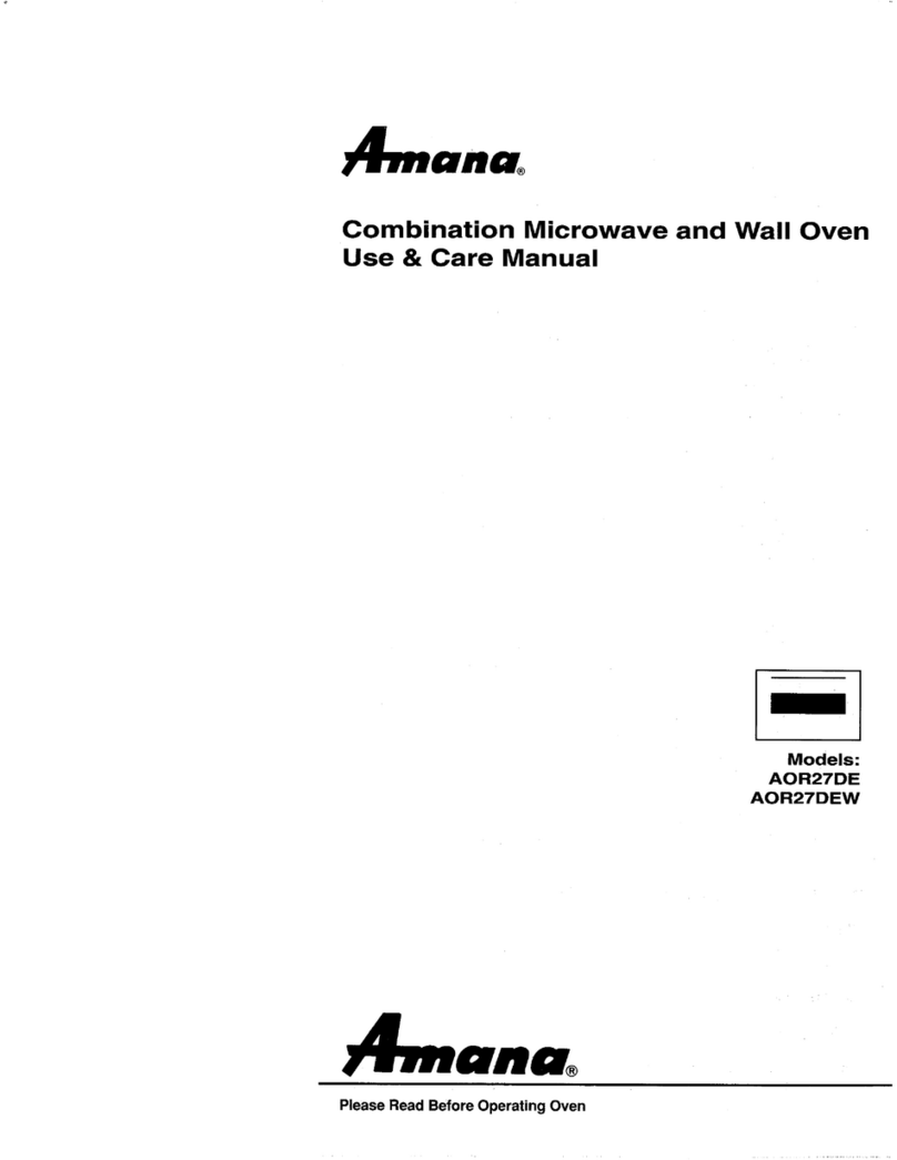 Amana AOR27DE User manual