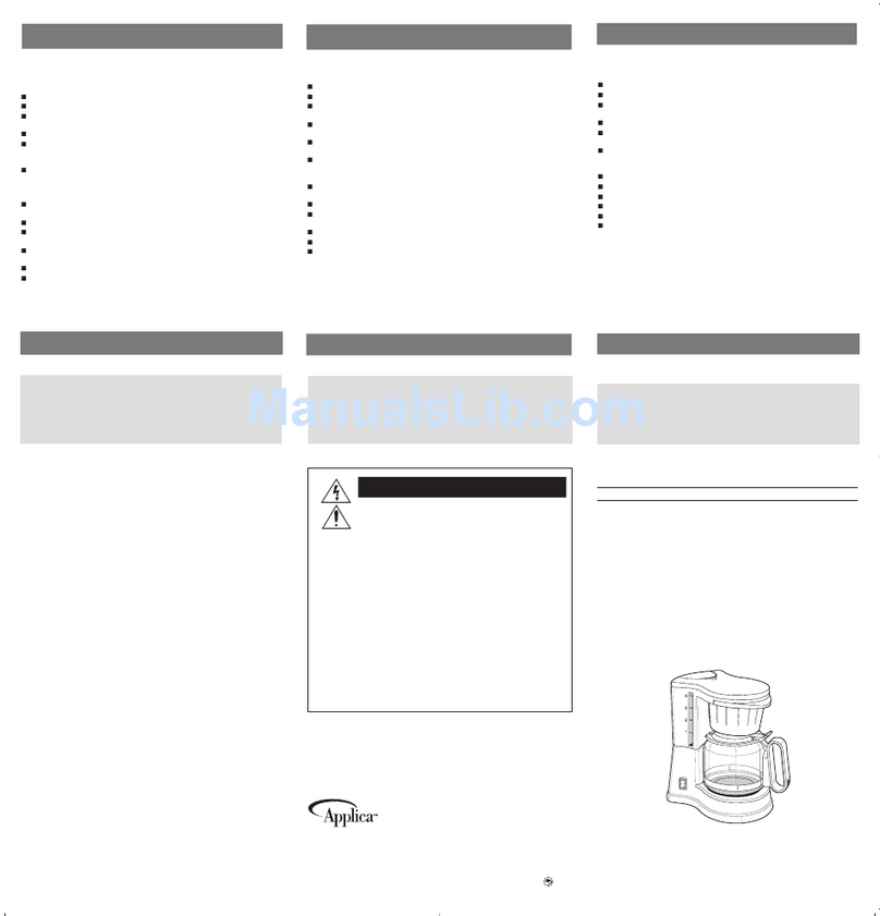 Applica C4 Use and care book