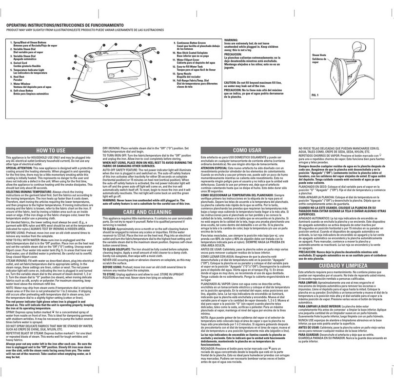 Applica FI-9701C Installation instructions