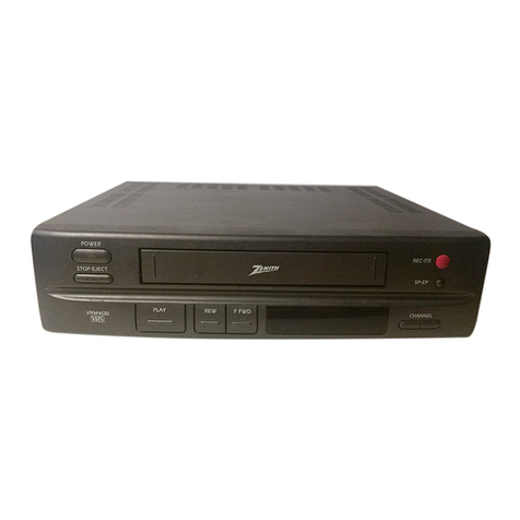 Zenith VRL4110 Operating and maintenance manual