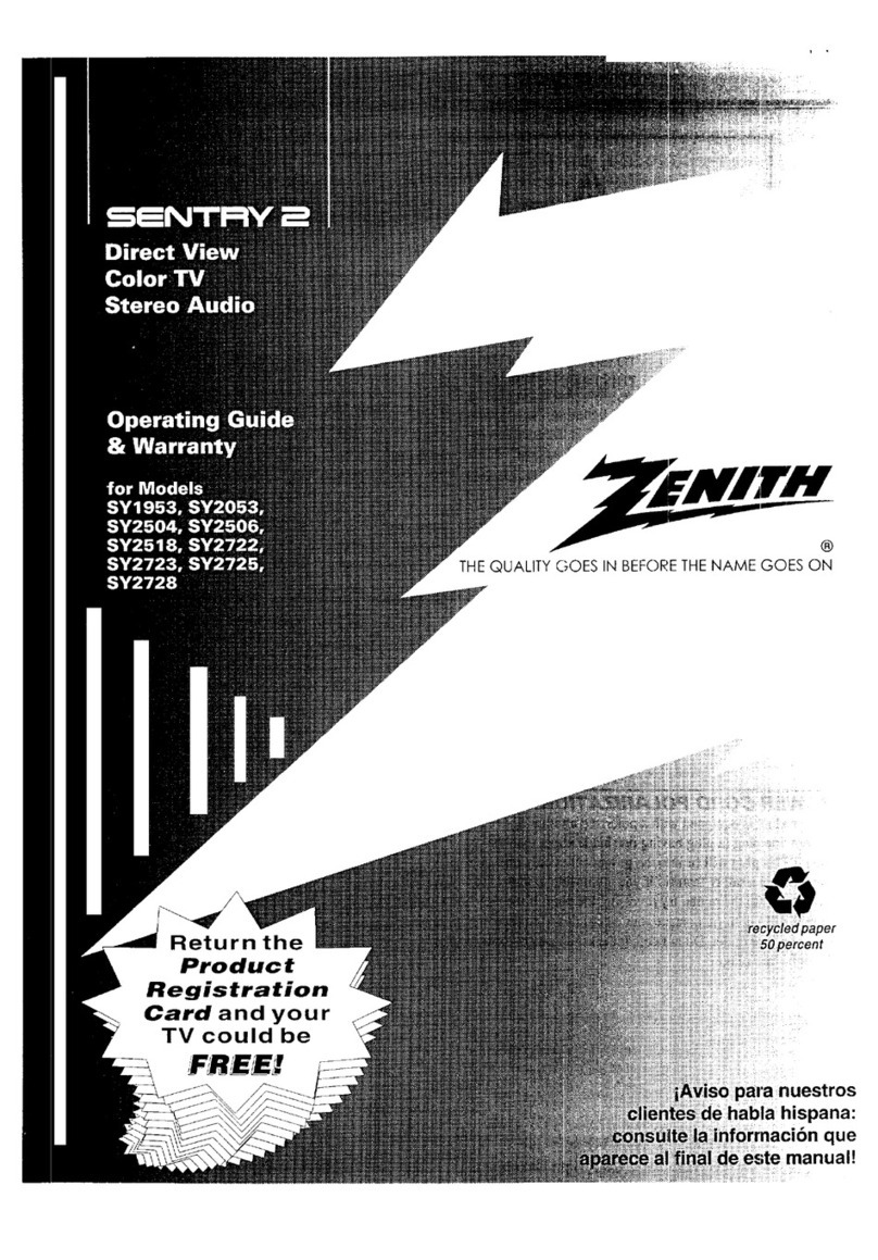 Zenith Sentry 2 SY2518 Operating and maintenance manual