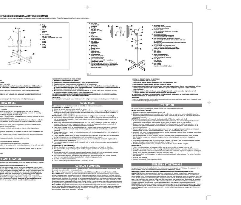 Applica SF-18 Installation instructions
