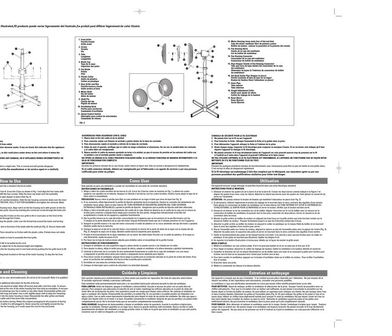 Applica WSF1200 series Installation instructions